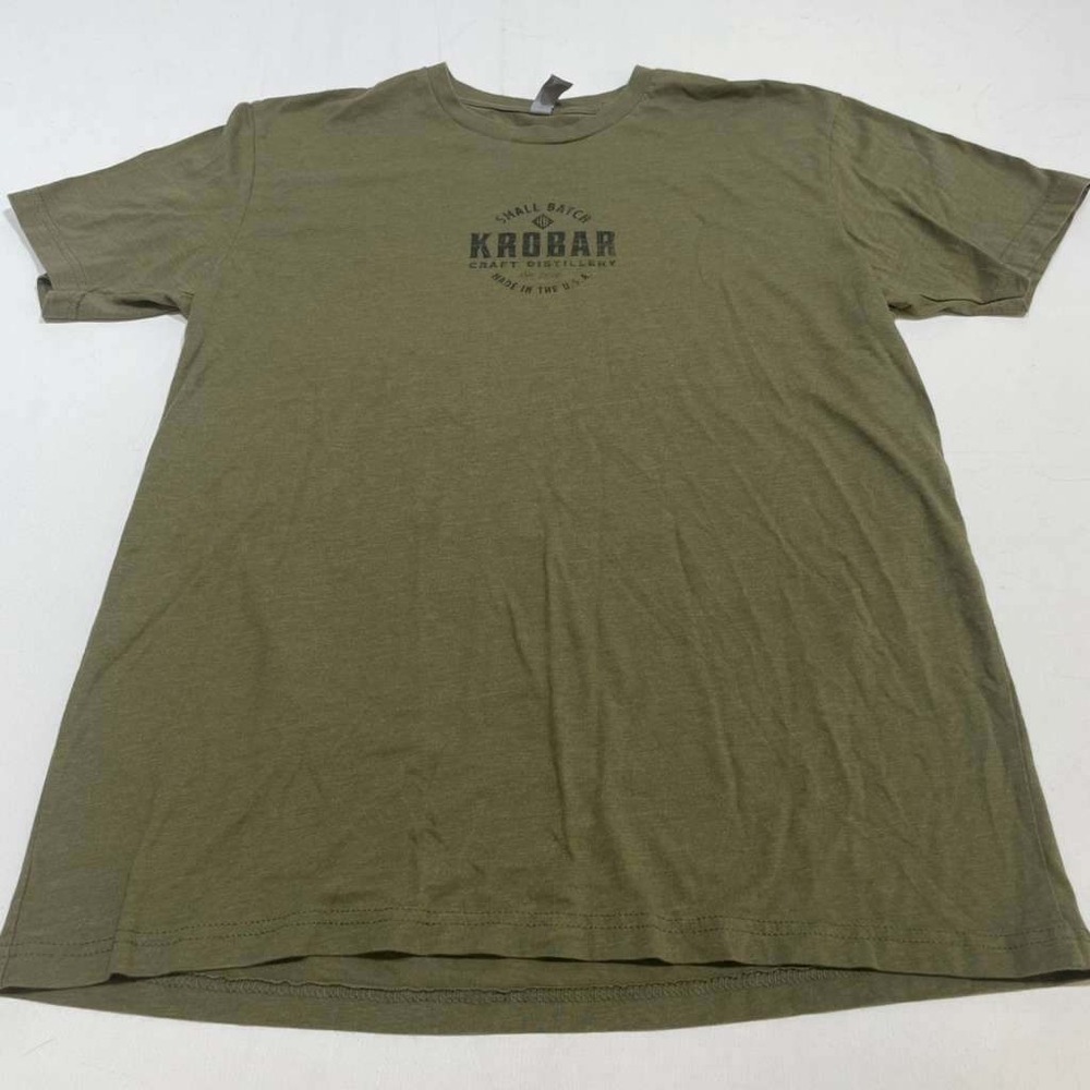 Next Level Krobar Craft Distillery T-Shirt Mens Large Olive Green Graphic Humor
